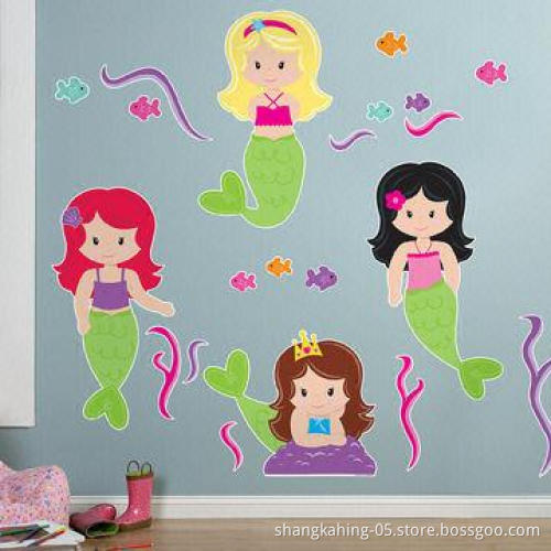 Removable PVC Wall Sticker with CMYK and UV Printing, Used for Home Decoration